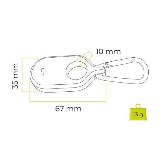 Husa de protectie Mobile Origin pentru Samsung SmartTag2, neagra (Ingredi, MO-SST2-BLK) by www.silkase.ro