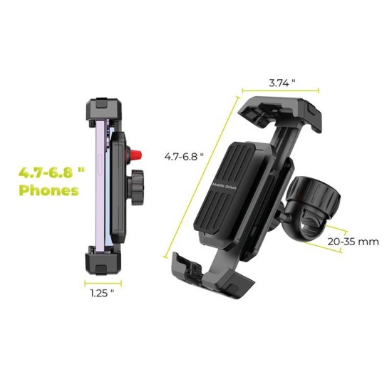 Suport universal bicicleta Mobile Origin B1, Rotire 360 grade, Negru (Mobile Origin, Suport bicicleta) by www.silkase.ro Suport universal bicicleta Mobile Origin B1, Rotire 360 grade, Negru (Suport bicicleta, MO-BPH-B1) by www.silkase.ro