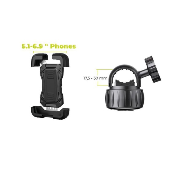 Suport universal bicicleta Mobile Origin B3, Rotire 360 grade, Negru (Suport bicicleta, MO-BPH-B3) by www.silkase.ro