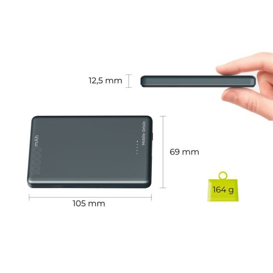 Baterie externa metalica slim Mobile Origin 10000mAh PB1 (Mobile Origin, Ingredi) by www.silkase.ro Baterie externa metalica slim Mobile Origin 10000mAh PB1 (Baterii Externe, MO-MMS-PB1) by www.silkase.ro