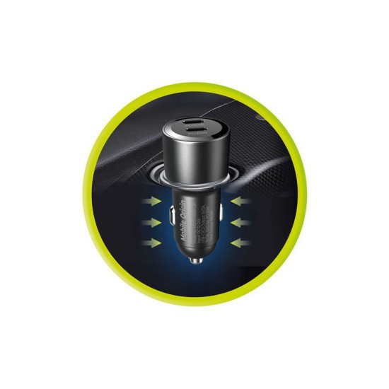 Incarcator auto Mobile Origin 60W cu 2 porturi USB-C, CA11 (Mobile Origin, Ingredi) by www.silkase.ro Incarcator auto Mobile Origin 60W cu 2 porturi USB-C, CA11 (Suport auto, MO-CCH60W-CA11) by www.silkase.ro