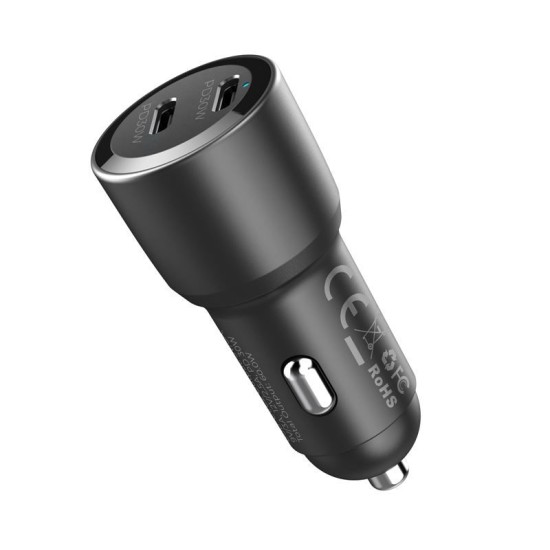 Incarcator auto Mobile Origin 60W cu 2 porturi USB-C, CA11 (Mobile Origin, Ingredi) by www.silkase.ro Incarcator auto Mobile Origin 60W cu 2 porturi USB-C, CA11 (Suport auto, MO-CCH60W-CA11) by www.silkase.ro