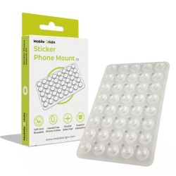 Suport adeziv pentru telefon Mobile Origin O1, alb transparent