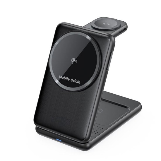 Incarcator pliabil 3 in 1 Mobile Origin PW8 cu tehnologie Qi2, negru (Mobile Origin, Ingredi) by www.silkase.ro Incarcator pliabil 3 in 1 Mobile Origin PW8 cu tehnologie Qi2, negru (Incarcatoare, MO-FCH-PW8-BLK) by www.silkase.ro