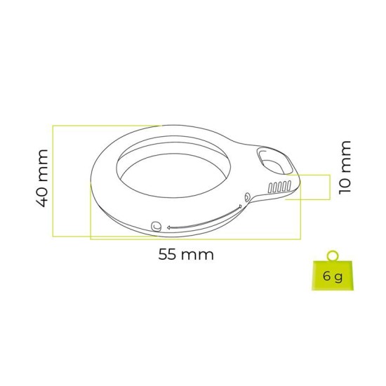 Suport tip breloc Mobile Origin Loop pentru Apple AirTag, negru (Mobile Origin, Ingredi) by www.silkase.ro Suport tip breloc Mobile Origin Loop pentru Apple AirTag, negru (Ingredi, MO-ALCH-BLK-A1) by www.silkase.ro
