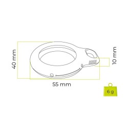Suport tip breloc Mobile Origin Loop pentru Apple AirTag, alb Suport tip breloc Mobile Origin Loop pentru Apple AirTag, alb