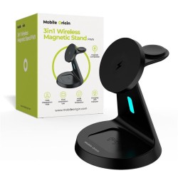 Suport magnetic cu incarcare wireless 3 in 1 Mobile Origin PW9