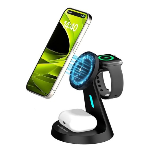 Suport magnetic cu incarcare wireless 3 in 1 Mobile Origin PW9 (Mobile Origin, Ingredi) by www.silkase.ro Suport magnetic cu incarcare wireless 3 in 1 Mobile Origin PW9 (Incarcatoare, MO-31WMS-PW9) by www.silkase.ro
