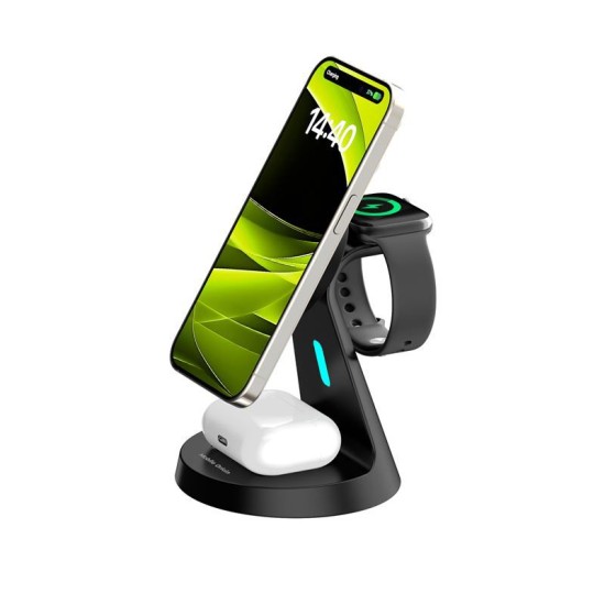 Suport magnetic cu incarcare wireless 3 in 1 Mobile Origin PW9 (Mobile Origin, Ingredi) by www.silkase.ro Suport magnetic cu incarcare wireless 3 in 1 Mobile Origin PW9 (Incarcatoare, MO-31WMS-PW9) by www.silkase.ro