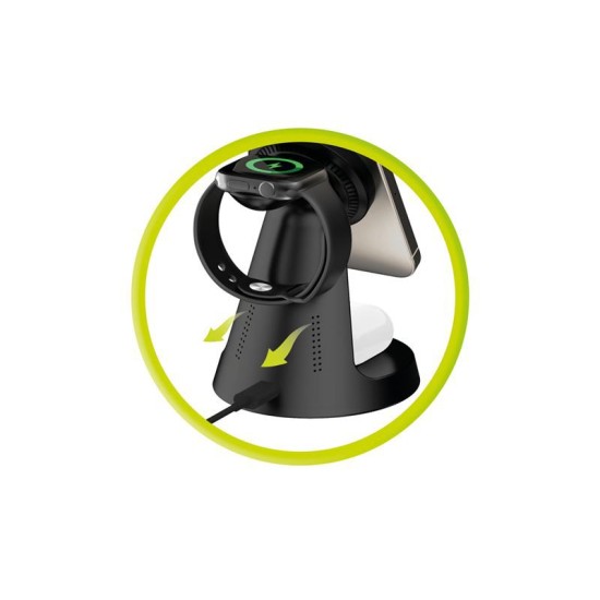 Suport magnetic cu incarcare wireless 3 in 1 Mobile Origin PW9 (Mobile Origin, Ingredi) by www.silkase.ro Suport magnetic cu incarcare wireless 3 in 1 Mobile Origin PW9 (Incarcatoare, MO-31WMS-PW9) by www.silkase.ro