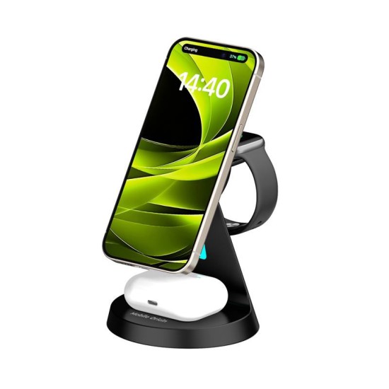 Suport magnetic cu incarcare wireless 3 in 1 Mobile Origin PW9 (Mobile Origin, Ingredi) by www.silkase.ro Suport magnetic cu incarcare wireless 3 in 1 Mobile Origin PW9 (Incarcatoare, MO-31WMS-PW9) by www.silkase.ro
