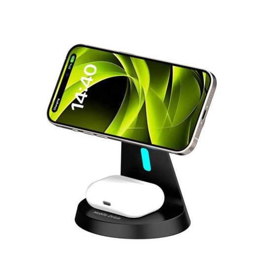 Suport magnetic cu incarcare wireless 3 in 1 Mobile Origin PW9 (Mobile Origin, Ingredi) by www.silkase.ro Suport magnetic cu incarcare wireless 3 in 1 Mobile Origin PW9 (Incarcatoare, MO-31WMS-PW9) by www.silkase.ro