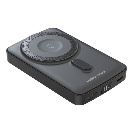 Baterie externa magnetica wireless Mobile Origin 10000mAh PB9 (Baterii Externe, MO-WMP-PB9) by www.silkase.ro