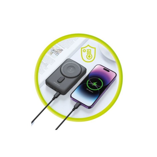 Baterie externa magnetica wireless Mobile Origin 10000mAh PB9 (Baterii Externe, MO-WMP-PB9) by www.silkase.ro