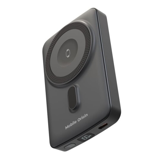 Baterie externa magnetica wireless Mobile Origin 10000mAh PB9 (Baterii Externe, MO-WMP-PB9) by www.silkase.ro