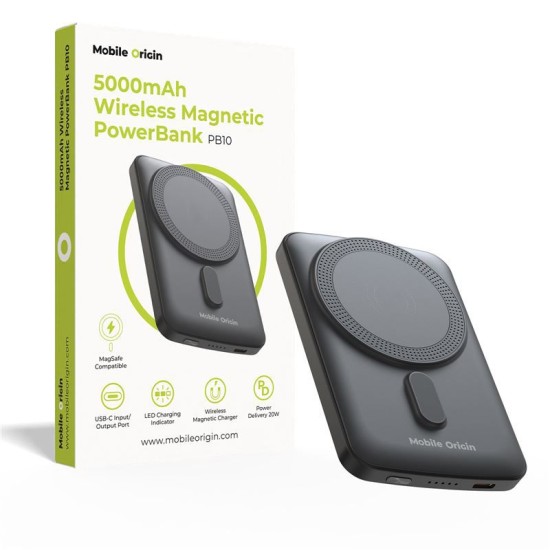Baterie externa magnetica wireless Mobile Origin 5000mAh PB10 (Mobile Origin, Ingredi) by www.silkase.ro Baterie externa magnetica wireless Mobile Origin 5000mAh PB10 (Baterii Externe, MO-WMP-PB10) by www.silkase.ro