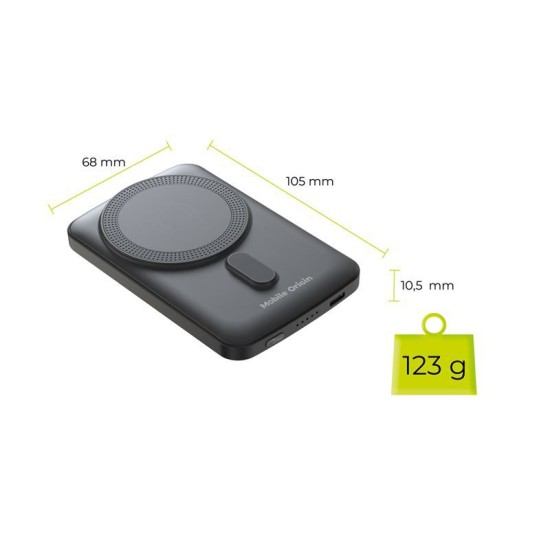 Baterie externa magnetica wireless Mobile Origin 5000mAh PB10 (Mobile Origin, Ingredi) by www.silkase.ro Baterie externa magnetica wireless Mobile Origin 5000mAh PB10 (Baterii Externe, MO-WMP-PB10) by www.silkase.ro
