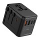 Adaptor de voiaj universal Mobile Origin GaN 35W cu 3x USB-C si 2x USB-A (Incarcatoare, MO-TRA35-PW4) by www.silkase.ro