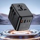Adaptor de voiaj universal Mobile Origin GaN 35W cu 3x USB-C si 2x USB-A (Incarcatoare, MO-TRA35-PW4) by www.silkase.ro