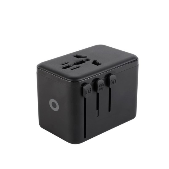 Adaptor de voiaj universal Mobile Origin GaN 67W cu 3x USB-C si 1x USB-A (Mobile Origin, Ingredi) by www.silkase.ro Adaptor de voiaj universal Mobile Origin GaN 67W cu 3x USB-C si 1x USB-A (Incarcatoare, MO-TRA67-PW5) by www.silkase.ro
