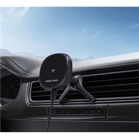 Incarcator auto wireless pentru ventilatie Mobile Origin CA15 cu tehnologie Qi2 (Mobile Origin, Ingredi) by www.silkase.ro Incarcator auto wireless pentru ventilatie Mobile Origin CA15 cu tehnologie Qi2 (Incarcatoare Auto, MO-WCVCH-CA15) by www.silkase.ro