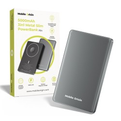 Baterie externa metalica slim 3 in 1 Mobile Origin 5000mAh PB4