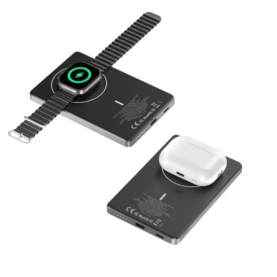 Baterie externa metalica slim 3 in 1 Mobile Origin 5000mAh PB4 (Baterii Externe, MO-MSP-PB4) by www.silkase.ro