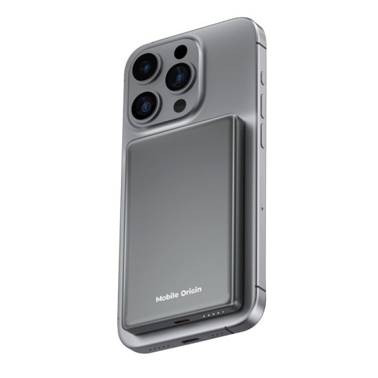 Baterie externa metalica slim 3 in 1 Mobile Origin 5000mAh PB4 (Baterii Externe, MO-MSP-PB4) by www.silkase.ro