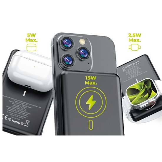 Baterie Externă Mobile Origin PowerBank 10000mAh, 3în1 Wireless Magnetică PB8 Baterie Externă Mobile Origin PowerBank 10000mAh, 3în1 Wireless Magnetică PB8 (Baterii Externe, MO-WMP-PB8) by www.silkase.ro