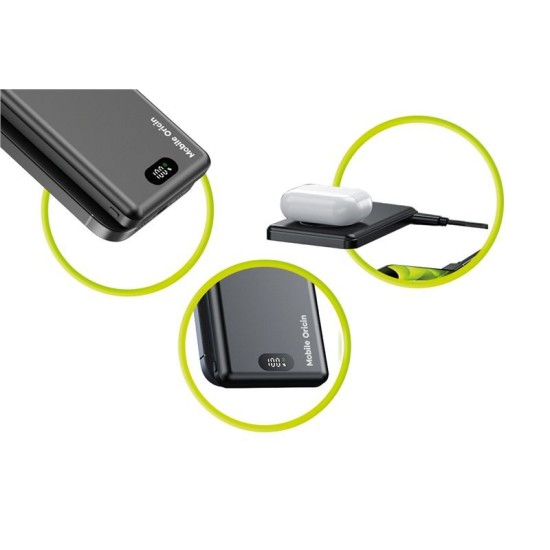 Baterie Externă Mobile Origin PowerBank 10000mAh, 3în1 Wireless Magnetică PB8 Baterie Externă Mobile Origin PowerBank 10000mAh, 3în1 Wireless Magnetică PB8 (Baterii Externe, MO-WMP-PB8) by www.silkase.ro