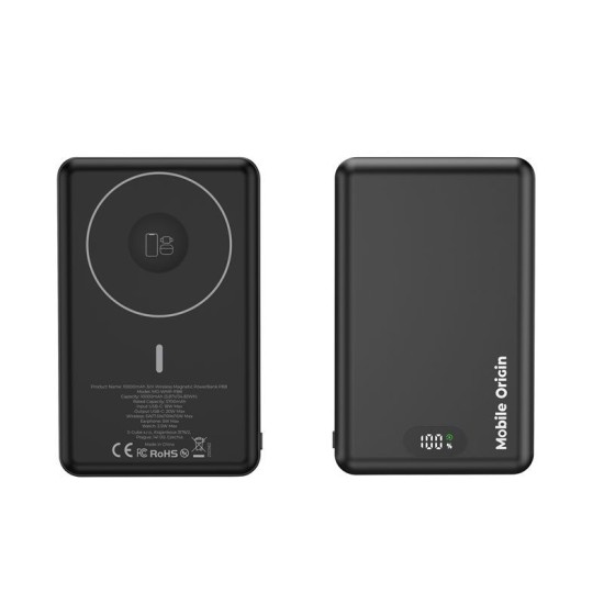 Baterie Externă Mobile Origin PowerBank 10000mAh, 3în1 Wireless Magnetică PB8 Baterie Externă Mobile Origin PowerBank 10000mAh, 3în1 Wireless Magnetică PB8 (Baterii Externe, MO-WMP-PB8) by www.silkase.ro