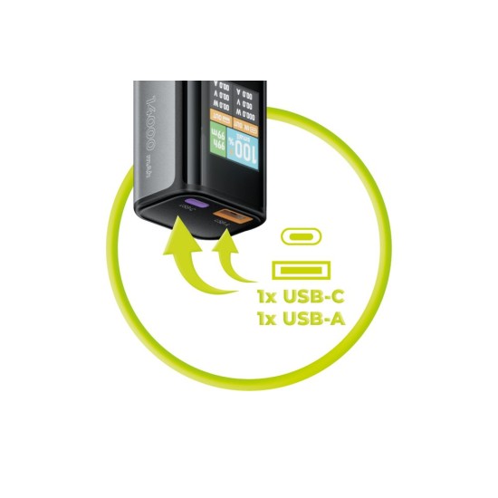 Baterie Externă Mobile Origin 100W PD 14000mAh cu Display PB12 - USB-C + USB-A Baterie Externă Mobile Origin 100W PD 14000mAh cu Display PB12 - USB-C + USB-A (Baterii Externe, MO-100WPD-PB12) by www.silkase.ro
