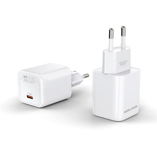 Incarcator de retea Mobile Origin GaN 67W cu 1 port USB-C (Mobile Origin, Ingredi) by www.silkase.ro Incarcator de retea Mobile Origin GaN 67W cu 1 port USB-C (Incarcatoare, MO-67W-PW6) by www.silkase.ro