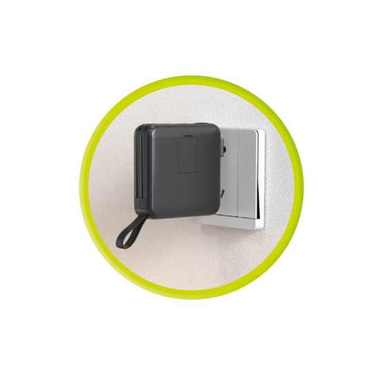 Baterie externa si incarcator voiaj Mobile Origin, cabluri integrate, compatibil MagSafe, negru (Mobile Origin, Ingredi) by www.silkase.ro Baterie externa si incarcator voiaj Mobile Origin, cabluri integrate, compatibil MagSafe, negru (Baterii Externe, PBT-03L-BLK) by www.silkase.ro