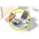 Baterie externa si incarcator voiaj Mobile Origin, cabluri integrate, compatibil MagSafe, alb (Baterii Externe, PBT-03L-WHT) by www.silkase.ro
