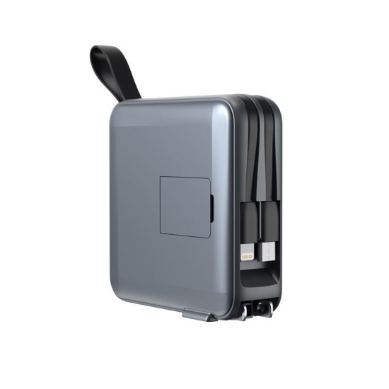 Baterie externa si incarcator voiaj Mobile Origin, cabluri integrate, compatibil MagSafe, gri (Mobile Origin, Ingredi) by www.silkase.ro Baterie externa si incarcator voiaj Mobile Origin, cabluri integrate, compatibil MagSafe, gri (Baterii Externe, PBT-03L-GRY) by www.silkase.ro