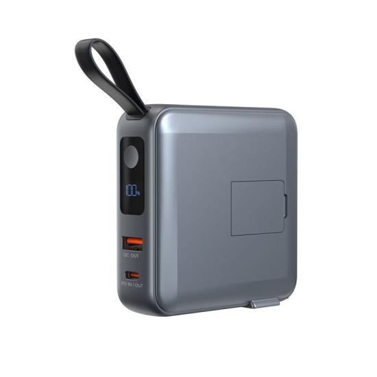 Baterie externa si incarcator voiaj Mobile Origin, cabluri integrate, compatibil MagSafe, gri (Mobile Origin, Ingredi) by www.silkase.ro Baterie externa si incarcator voiaj Mobile Origin, cabluri integrate, compatibil MagSafe, gri (Baterii Externe, PBT-03L-GRY) by www.silkase.ro