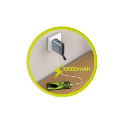 Baterie externa si incarcator voiaj Mobile Origin, cabluri integrate, compatibil MagSafe, gri