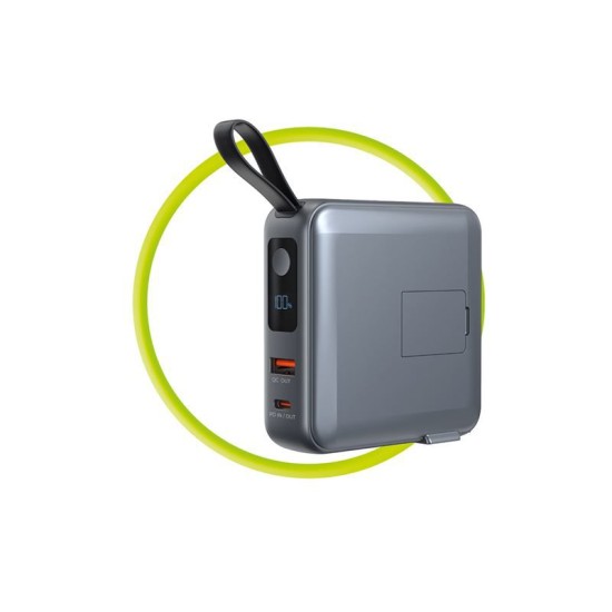 Baterie externa si incarcator voiaj Mobile Origin, cabluri integrate, compatibil MagSafe, gri (Mobile Origin, Ingredi) by www.silkase.ro Baterie externa si incarcator voiaj Mobile Origin, cabluri integrate, compatibil MagSafe, gri (Baterii Externe, PBT-03L-GRY) by www.silkase.ro