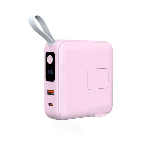 Baterie externa si incarcator voiaj Mobile Origin, cabluri integrate, compatibil MagSafe, roz (Mobile Origin, Ingredi) by www.silkase.ro Baterie externa si incarcator voiaj Mobile Origin, cabluri integrate, compatibil MagSafe, roz (Baterii Externe, PBT-03L-PNK) by www.silkase.ro