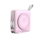 Baterie externa si incarcator voiaj Mobile Origin, cabluri integrate, compatibil MagSafe, roz (Mobile Origin, Ingredi) by www.silkase.ro Baterie externa si incarcator voiaj Mobile Origin, cabluri integrate, compatibil MagSafe, roz (Baterii Externe, PBT-03L-PNK) by www.silkase.ro