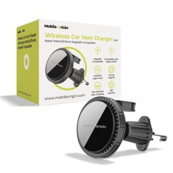 Incarcator auto wireless pentru ventilatie Mobile Origin CA18, compatibil MagSafe iPhone si Apple Watch