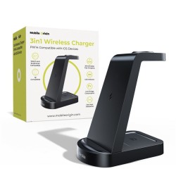 Statie de incarcare wireless 3 in 1 Mobile Origin PW14 compatibila iPhone