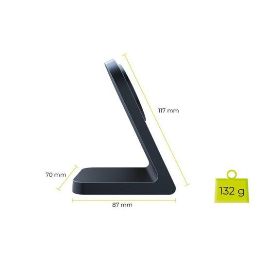Incarcator wireless magnetic Mobile Origin PW15 compatibil MagSafe (Incarcatoare, MO-MWCH-PW15) by www.silkase.ro