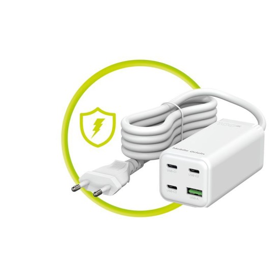 Incarcator compact MultiHub Mobile Origin GaN 100W cu 3x USB-C si 1x USB-A (Mobile Origin, Ingredi) by www.silkase.ro Incarcator compact MultiHub Mobile Origin GaN 100W cu 3x USB-C si 1x USB-A (Incarcatoare, MO-100CMH-PW18) by www.silkase.ro