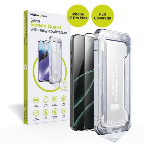 Folie de protectie Mobile Origin cu aplicare usoara pentru iPhone 17 Pro Max (Mobile Origin, Ingredi) by www.silkase.ro Folie de protectie Mobile Origin cu aplicare usoara pentru iPhone 17 Pro Max (iPhone 17 Pro Max, SGZ-i17ProMax) by www.silkase.ro