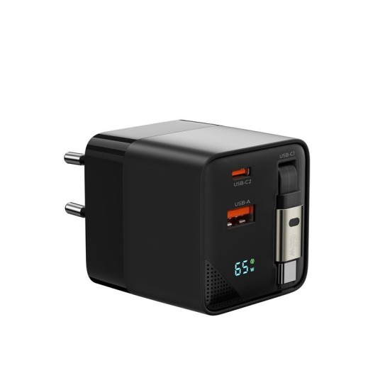 Incarcator Rapid Mobile Origin PW2, GaN 65W, Cablu USB-C Retractabil, Port USB-C si USB-A, Display Digital Incarcator Rapid Mobile Origin PW2, GaN 65W, Cablu USB-C Retractabil, Port USB-C si USB-A, Display Digital (Incarcatoare, MO-65WDCH-PW2) by www.silkase.ro
