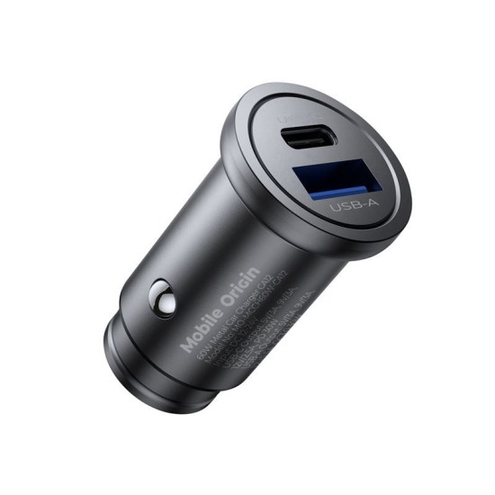Incarcator auto metalic Mobile Origin 30W cu port USB-C si USB-A, CA12 (Mobile Origin, Ingredi) by www.silkase.ro Incarcator auto metalic Mobile Origin 30W cu port USB-C si USB-A, CA12 (Incarcatoare Auto, MO-MCCH30W-CA12) by www.silkase.ro