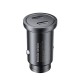 Incarcator auto metalic Mobile Origin 30W cu 2 porturi USB-C, CA13 (Incarcatoare Auto, MO-MCCH30W-CA13) by www.silkase.ro