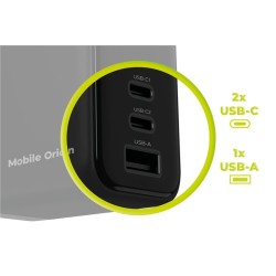 Încărcător Rapid Mobile Origin 65W GaN Display PW20, 2x USB-C + USB-A Încărcător Rapid Mobile Origin 65W GaN Display PW20, 2x USB-C + USB-A